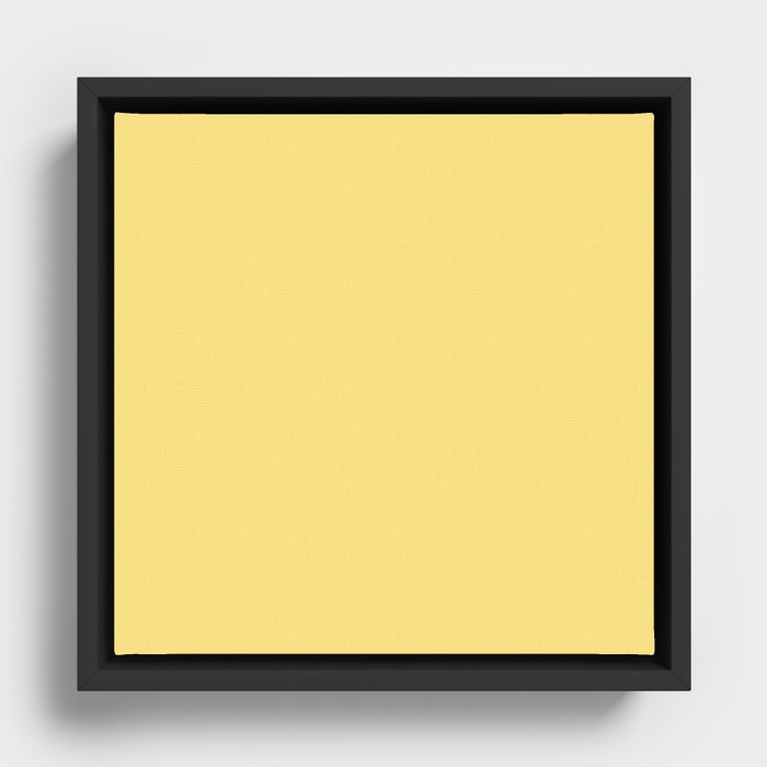 Pineapple Sorbet Yellow Framed Canvas