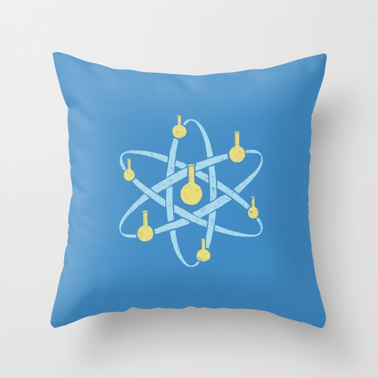 Atomic Tube Throw Pillow
