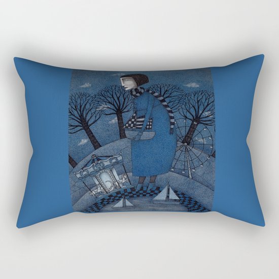 December Park (1) Rectangular Pillow