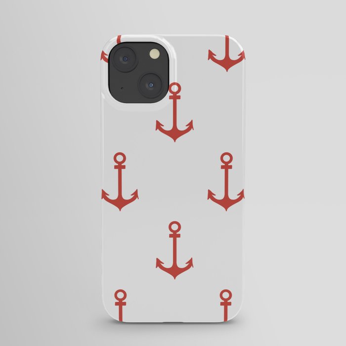 Anchors Away Red  iPhone Case