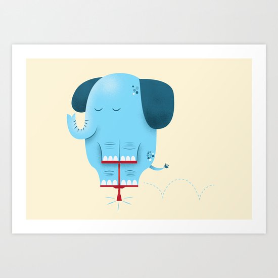 Pogolephant Art Print