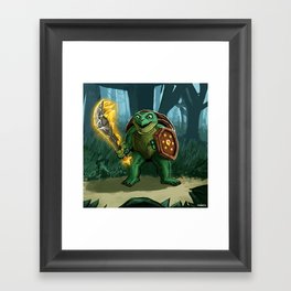 Turtle Paladin Framed Art Print
