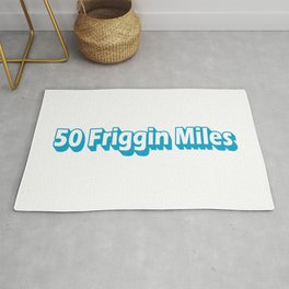 50 Friggin Miles Ultra Running Rug | Leadville, Utmb, Jog, Trailrunning, Interval, Graphicdesign, Running, Mountains, Rfp, Outdoors 
