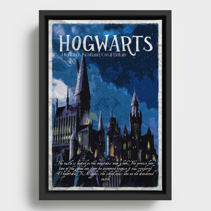 The best wizarding school Framed Canvas