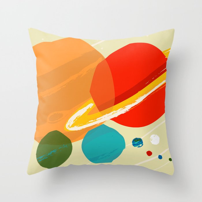 The Planets Throw Pillow