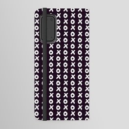 Black pattern with X and O - XOXO Android Wallet Case