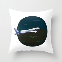 Airplane - Boeing 777 Throw Pillow