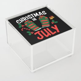 Christmas In July Flip Flops Acrylic Box