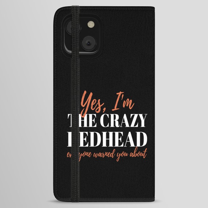 Redhead Crazy Redhead Mc1r Red Hair iPhone Wallet Case