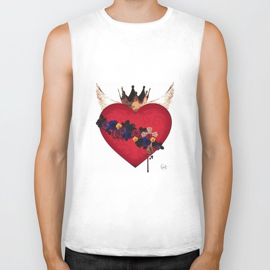 Sacred Heart for Frida Biker Tank