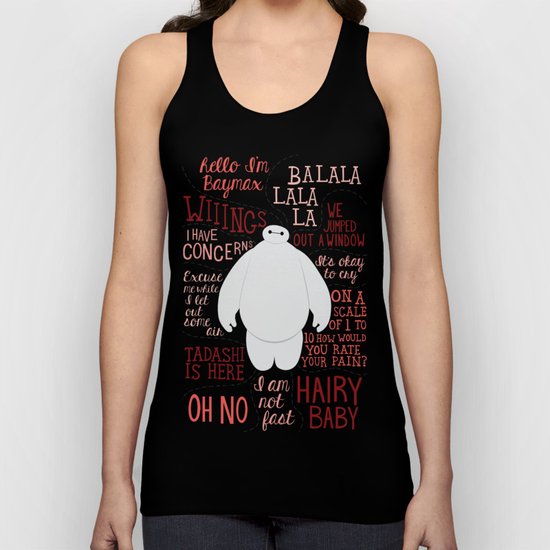 Hello, I'm Baymax Unisex Tank Top