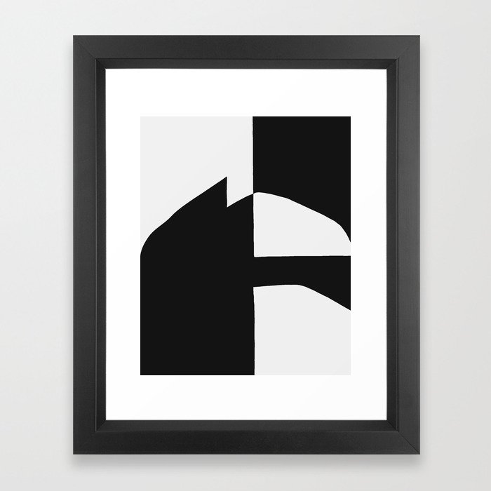 Black abstract #33 Work with Contradictions Gerahmter Kunstdruck | Graphic-design, Abstrakt, Black-and-white, Schwarz-weiß, Black-white, Modern, Black, White, Black-abstract, Black-minimal