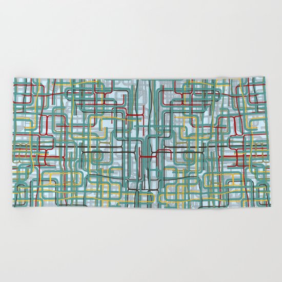Pipe nightmare Beach Towel