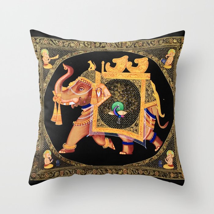 Hindu Ganesha Ganapati Vinayaka Throw Pillow by Guy Blank Society6