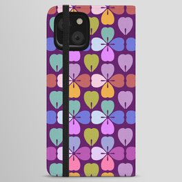 Molar Flower (Purple Background) iPhone Wallet Case
