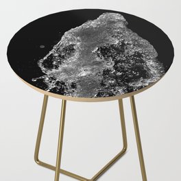 Art with water | Woman liquid shape | Black and White High-speed Photo Side Table