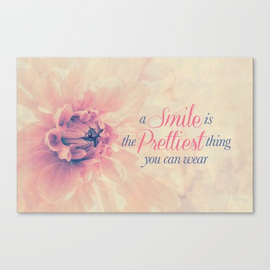 Spring Dahlia I - Her Smile Canvas Print