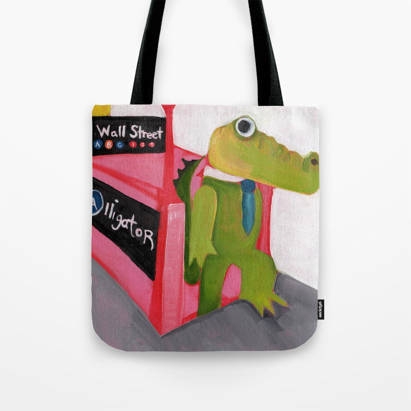 alligator tote bag