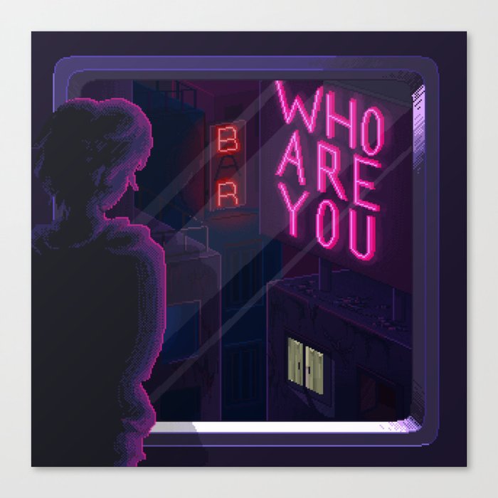 Who are you Canvas Print