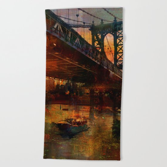 Brooklyn bridge Beach Towel