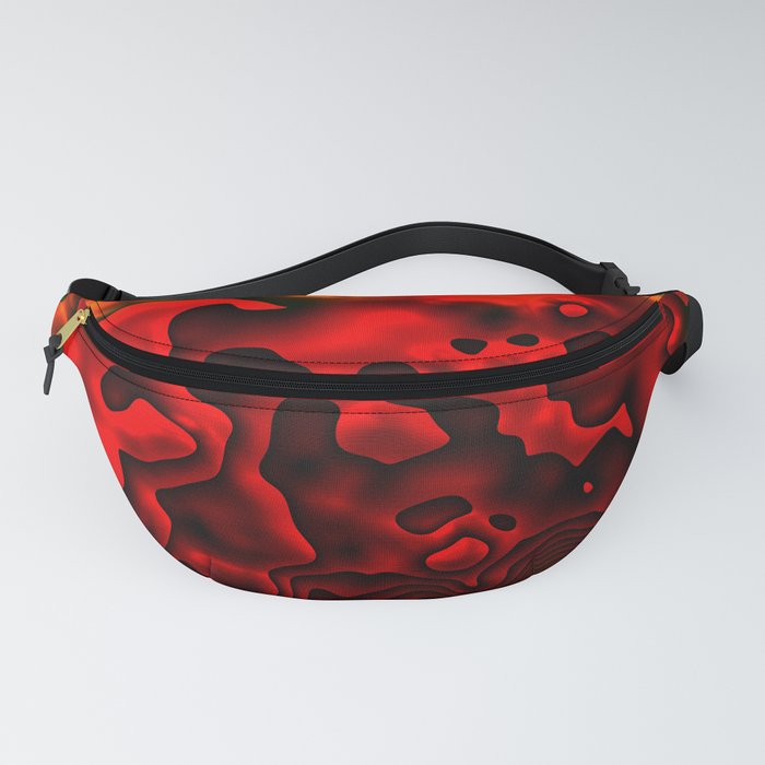 Red Shapes Fanny Pack