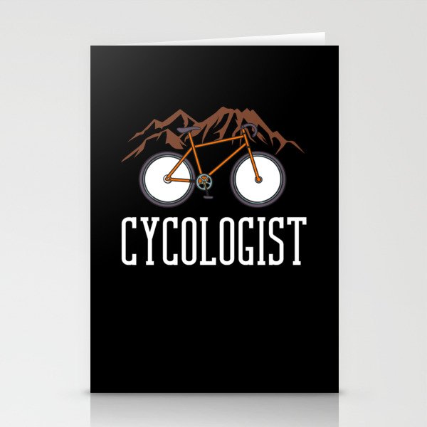 Cycling Mountain Bike Bicycle Biking MTB Stationery Cards