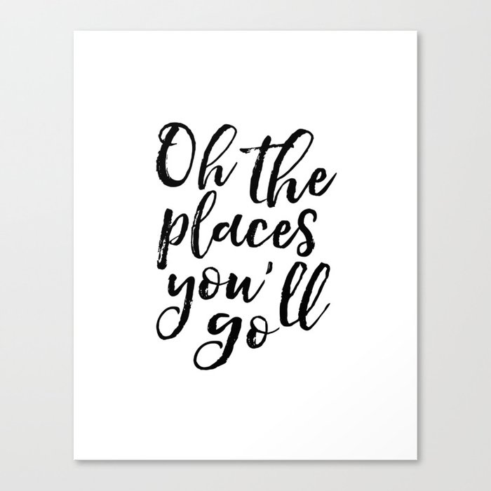 Typography Print Printable Wall Art Oh The Places You Ll Go