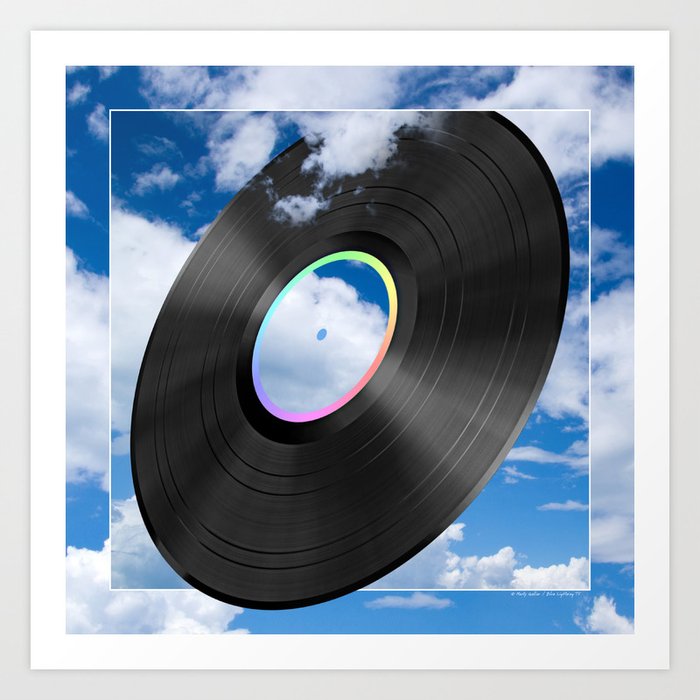 Vinyl Sky Art Print