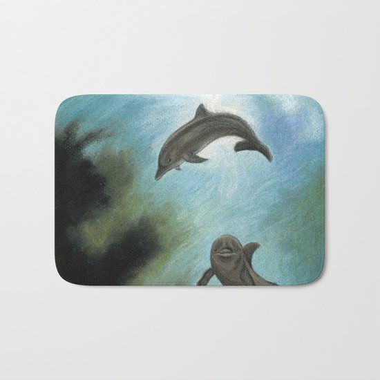 Dolphins Bath Mat