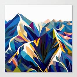 Mountains cold Canvas Print