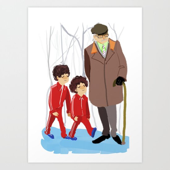 let's shag ass (wes anderson) Art Print