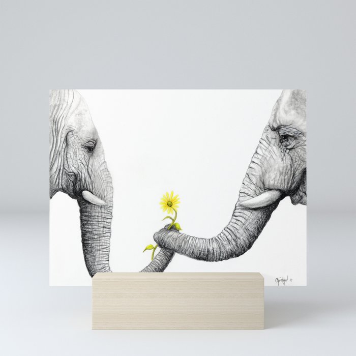 "Up Close You Are More Wrinkly Than I Remembered" Mini Art Print