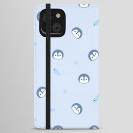 Cute Penguin Pattern iPhone Wallet Case