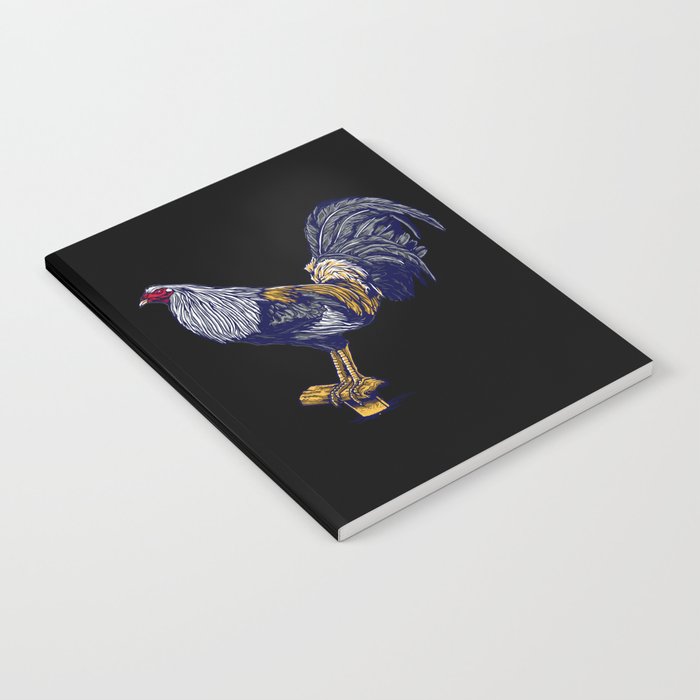 Farm Rooster Vintage Illustration Notebook