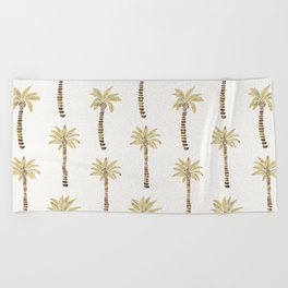 Mediterranean Palm Trees – Gold Palette Beach Towel