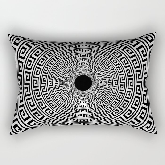 Infinite Greek Circles Rectangular Pillow