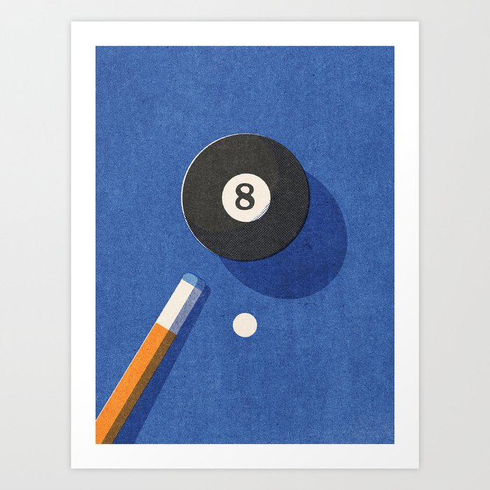 BALLS / Billiards - ball 8 I Art Print