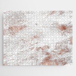 Rose And White Marble Collection Jigsaw Puzzle
