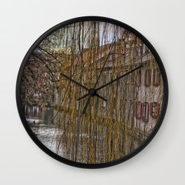 River Blau - Ulm ( Fischerviertel ) Wall Clock
