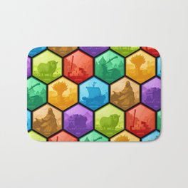 The Resource Conquest - Shaded Bath Mat | Art, Board, Card, Trade, Design, Graphicdesign, Illustration, Game, Texture, Shaded 