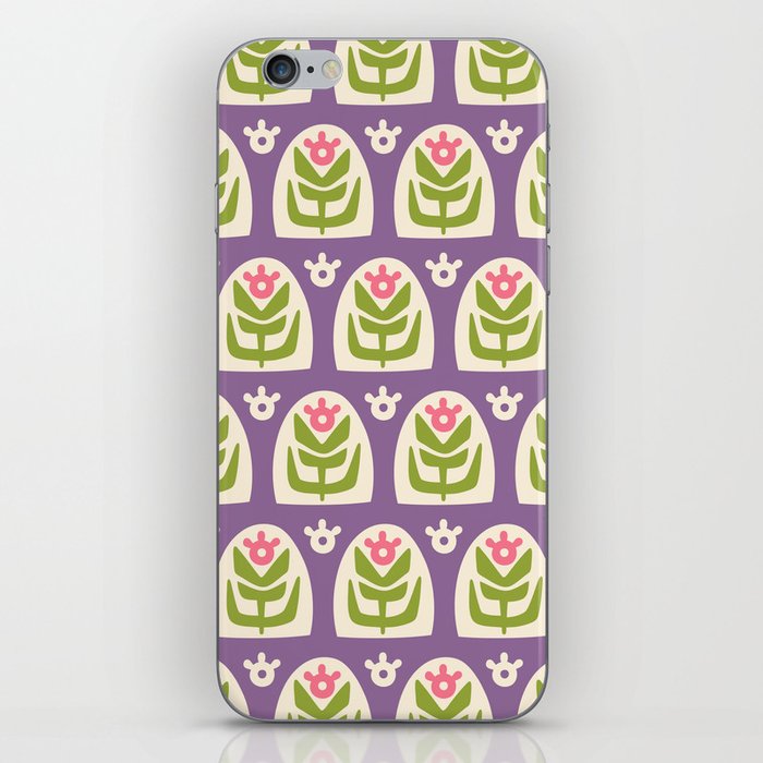 Mid Century Modern Sunflower 103 iPhone Skin