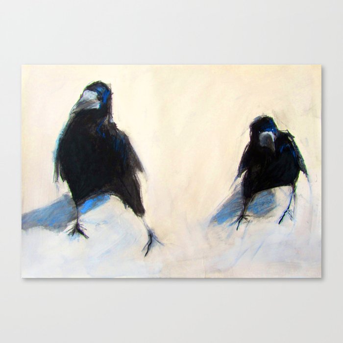 'Whats up, Lads?'  (2 Crows) Canvas Print