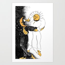 Sun & Moon Tango Art Print