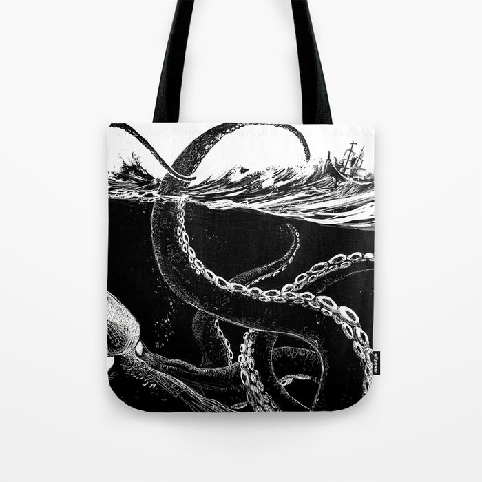 Kraken Rules the Sea Tote Bag