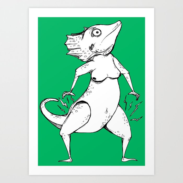 Lizard Queen Art Print
