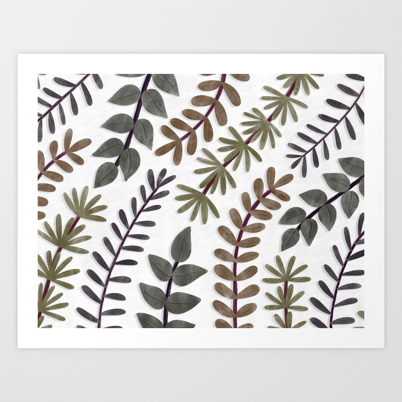 Leaves Vines Plant Painting Illustration Trending Popular