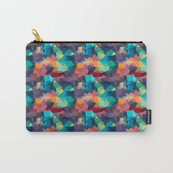 Abstract Colorful Pattern Carry-All Pouch