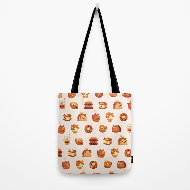 caramel tote bag