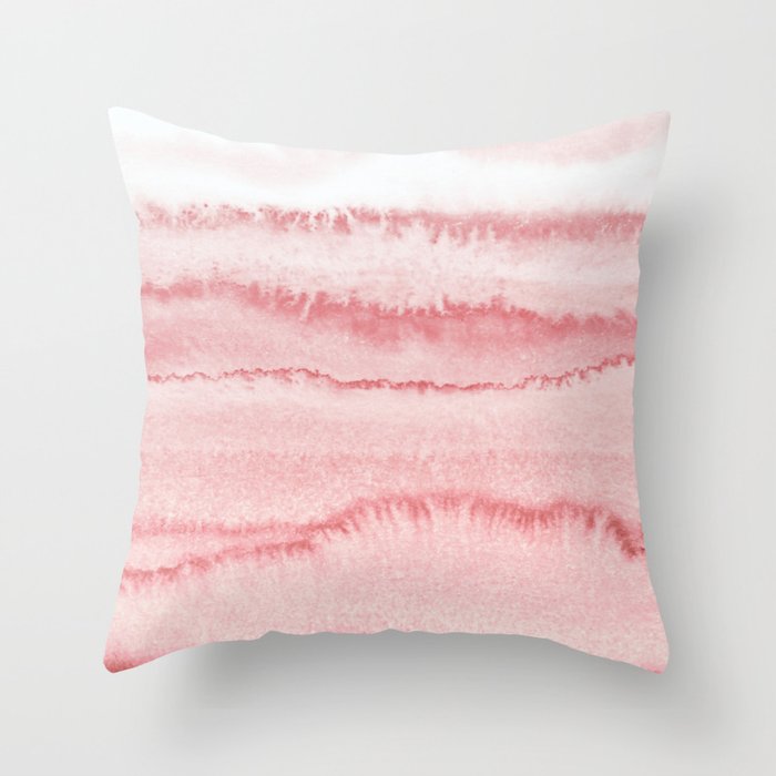 WITHIN THE TIDES ROSEQUARTZ by Monika Strigel Throw Pillow