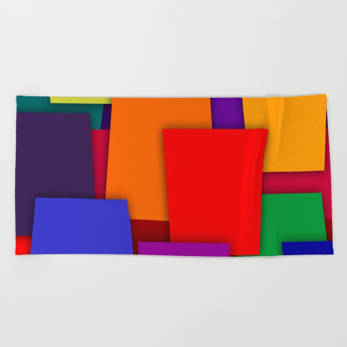 Color Blocks #6 Beach Towel